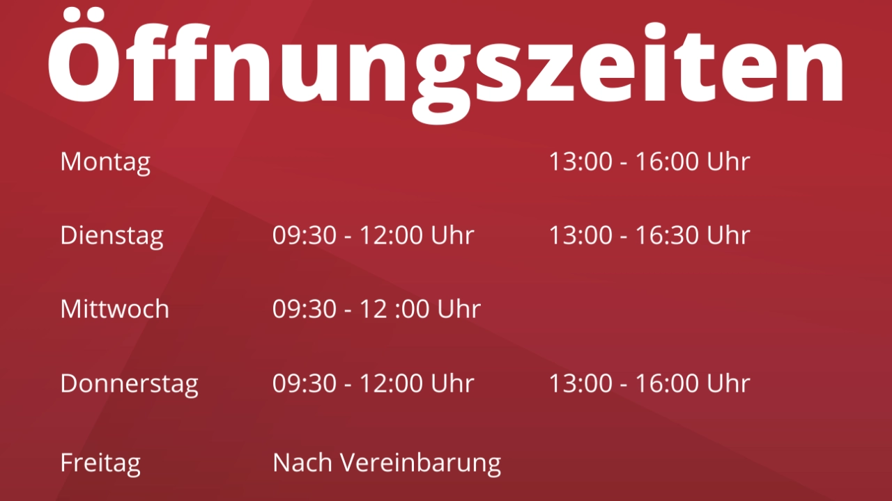 Öffnungszeiten