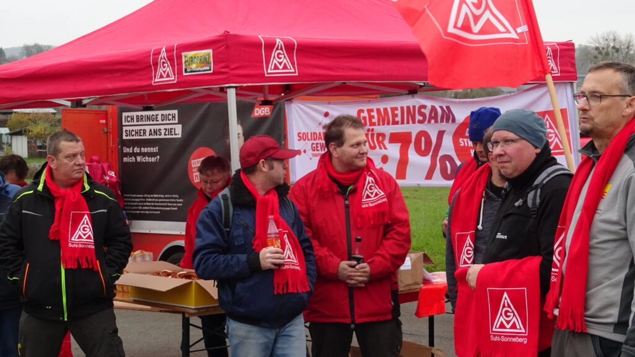 Warnstreik Sandvik