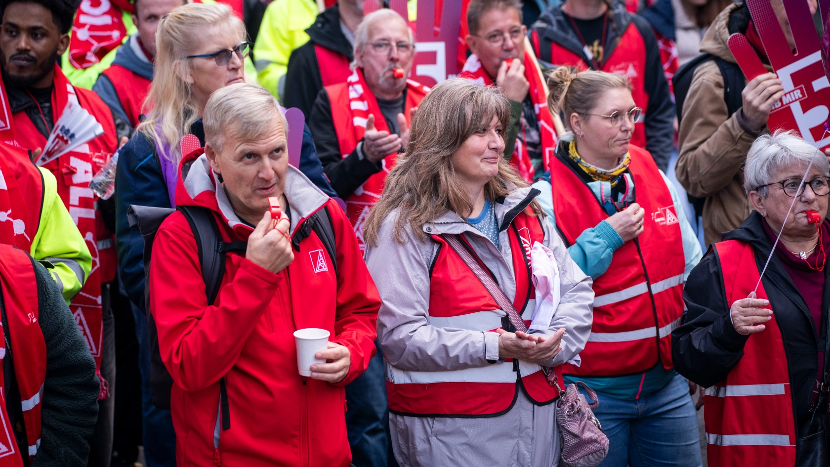 Tarifverhandlungen 2. Runde Bezirk Mitte in Eisenach am 28.10.2026. Foto Frank Rumpenhorst