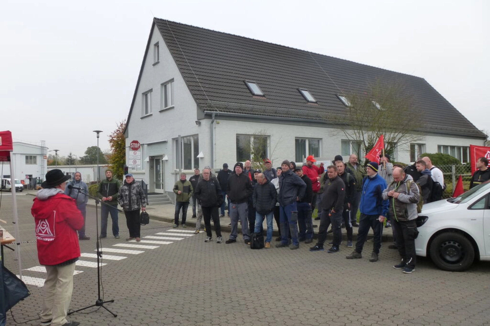 Warnstreik Fahrzeugbau Geisa