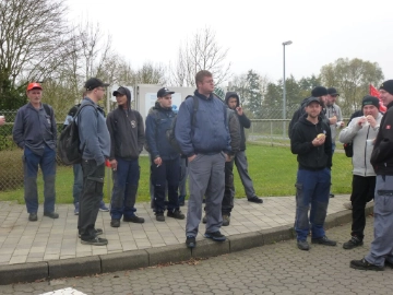 Warnstreik Fahrzeugbau Geisa