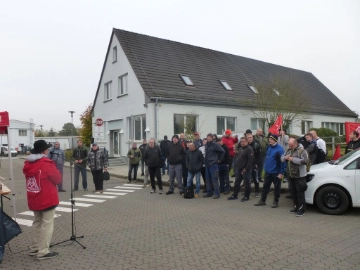 Warnstreik Fahrzeugbau Geisa