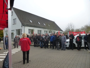 Warnstreik Fahrzeugbau Geisa
