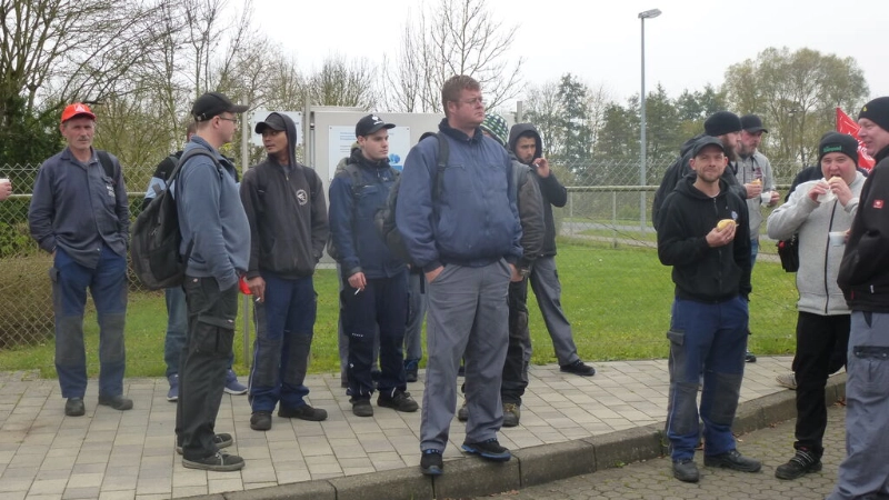 Warnstreik Fahrzeugbau Geisa