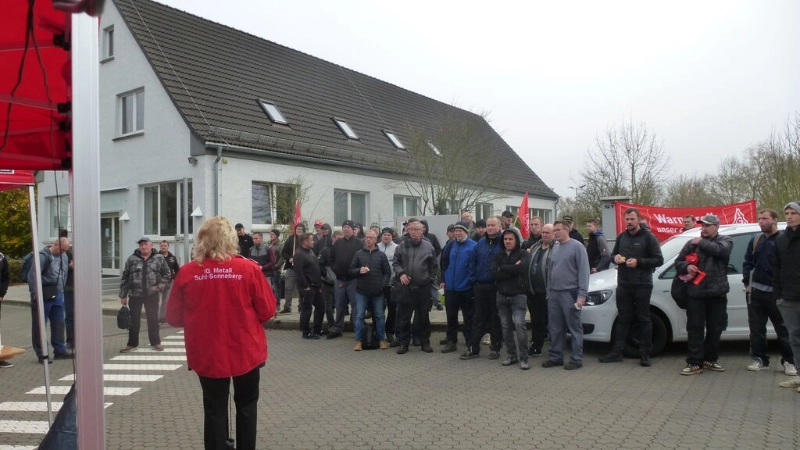 Warnstreik Fahrzeugbau Geisa